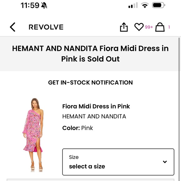 Fiora midi dress EUC worn once 🩷 - Picture 3 of 7